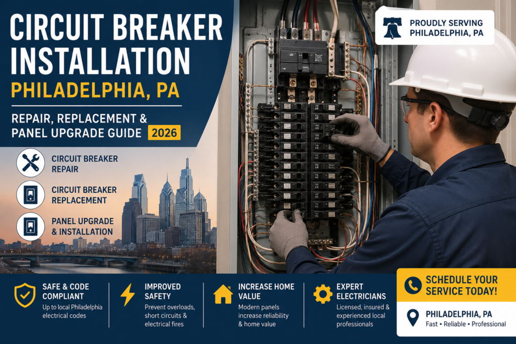 Circuit Breaker Installation Philadelphia, PA | Repair, Replacement & Panel Upgrade Guide [2026]